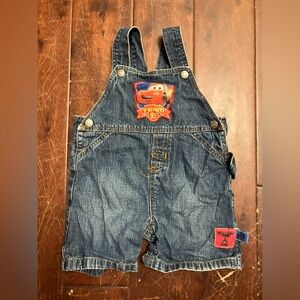 Vintage Disney Pixar Cars McQueen Overalls 24 months